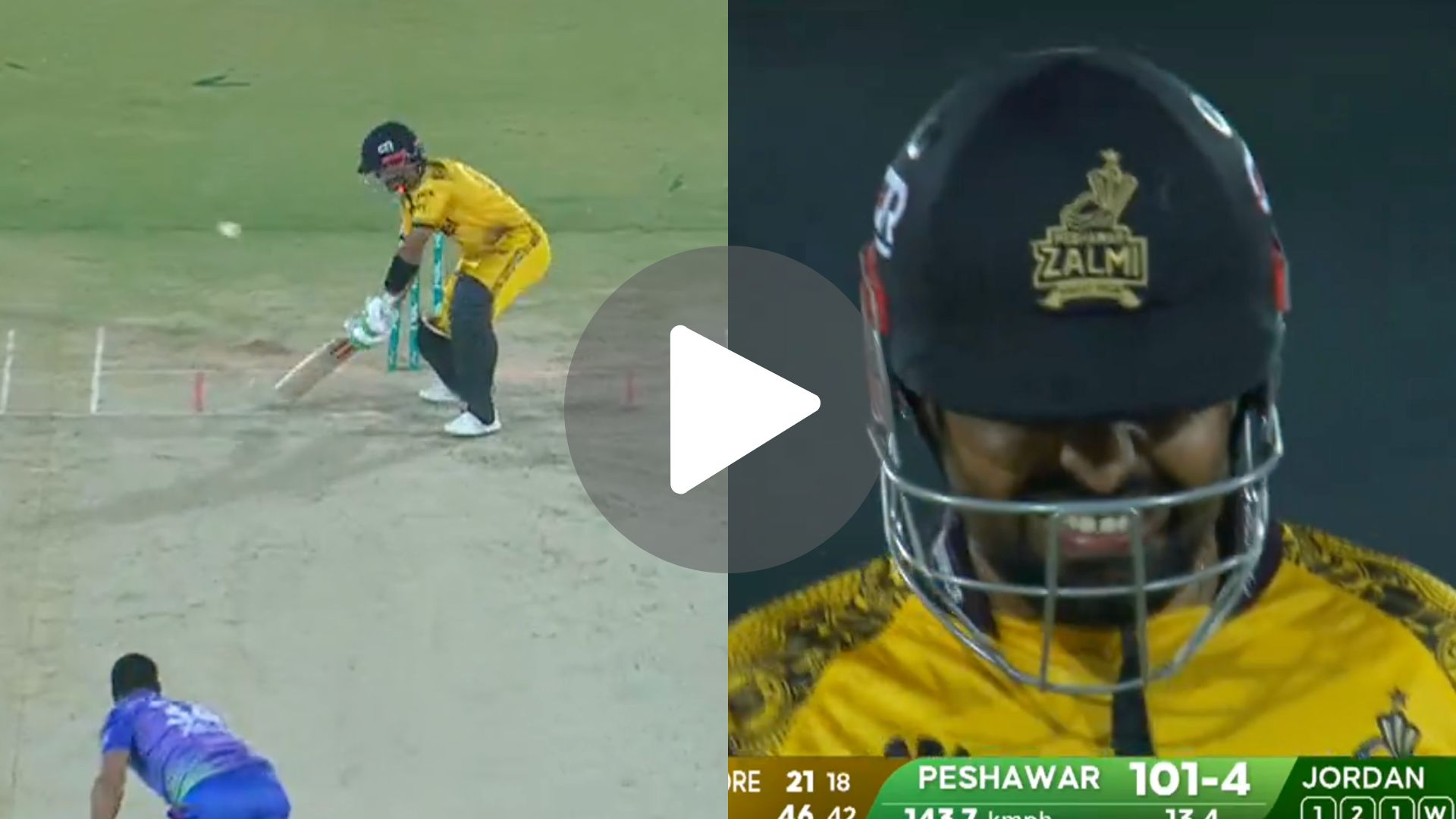 [Watch] Babar Azam In Shock As Jordan's 'Unplayable' Yorker Castles Him In PSL Qualifier